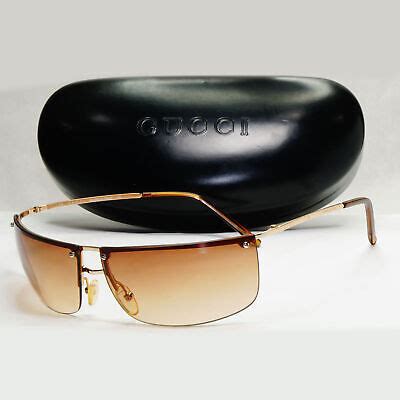 Gucci Sunglasses Vintage Gold Frame Wrap GG 2653/S 000BY 